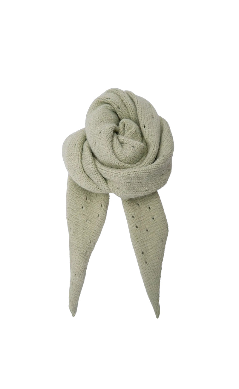 Black Colour Skjerf - Elmira - Jade Green