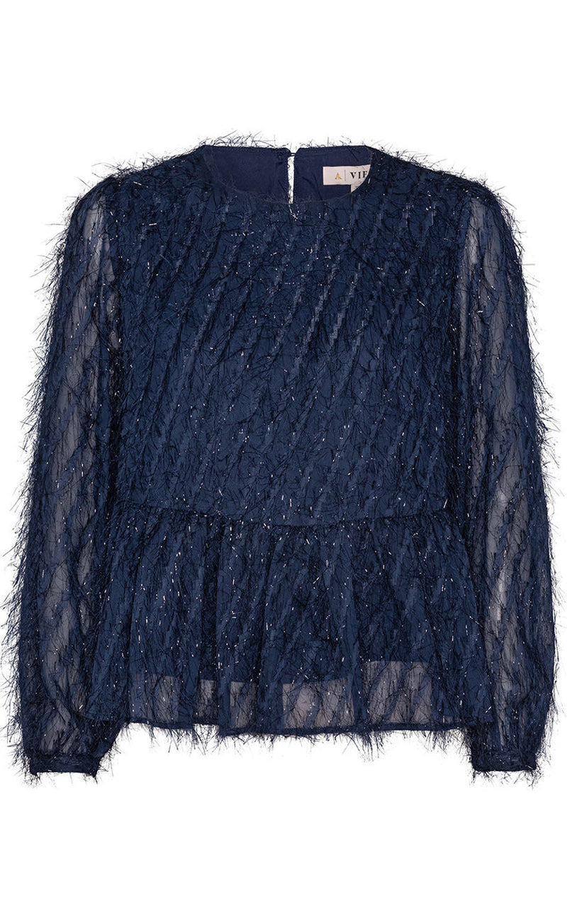 A-View Bluse - Elina - Navy