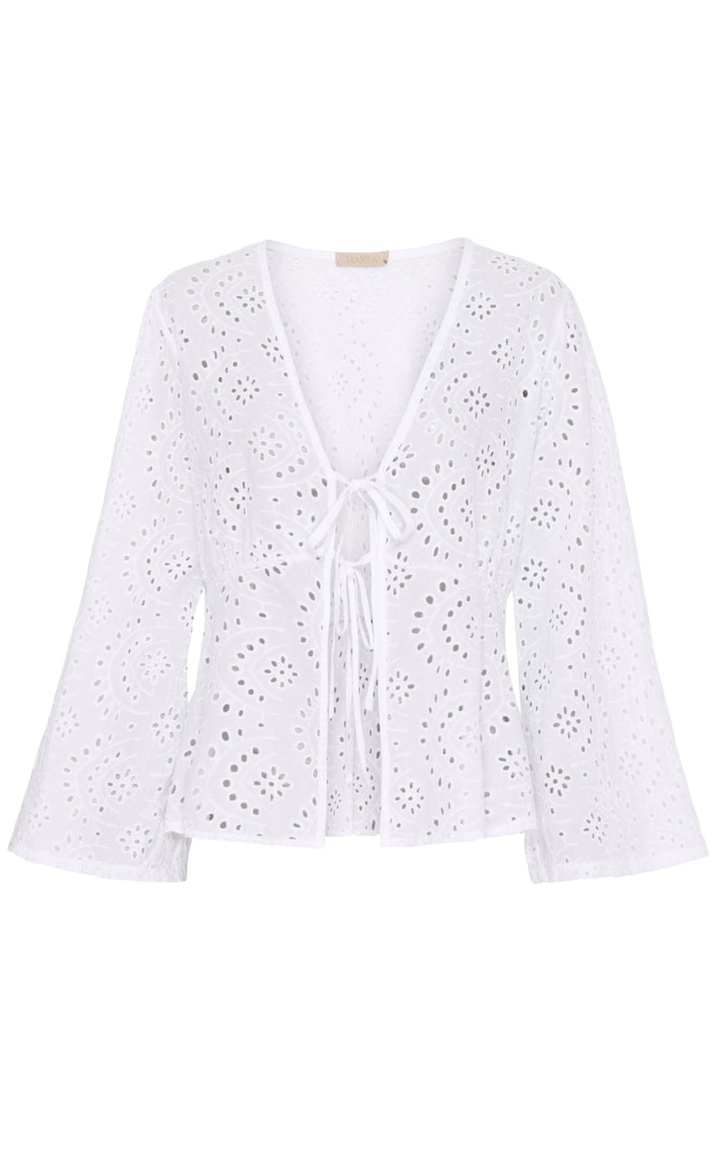 Marta Du Chateau Bluse - 5848 Emma - Optical White