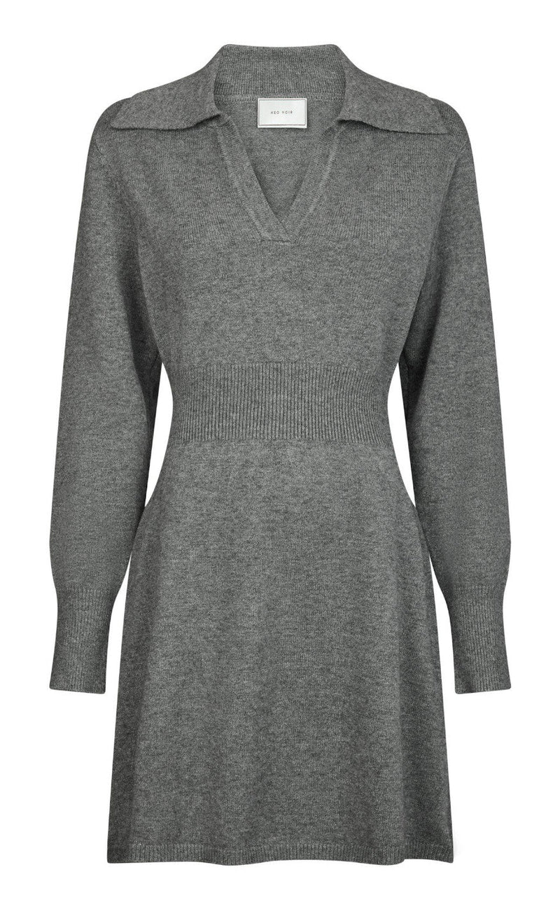 Neo Noir Kjole - Melia - Dark Grey Melange