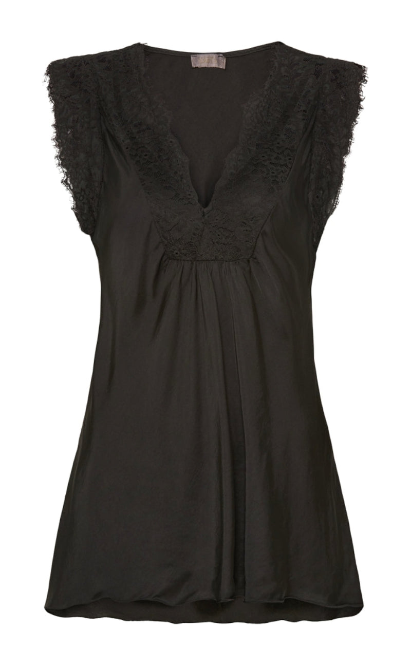 Marta Du Chateau Topp - 8804 Faune - Black