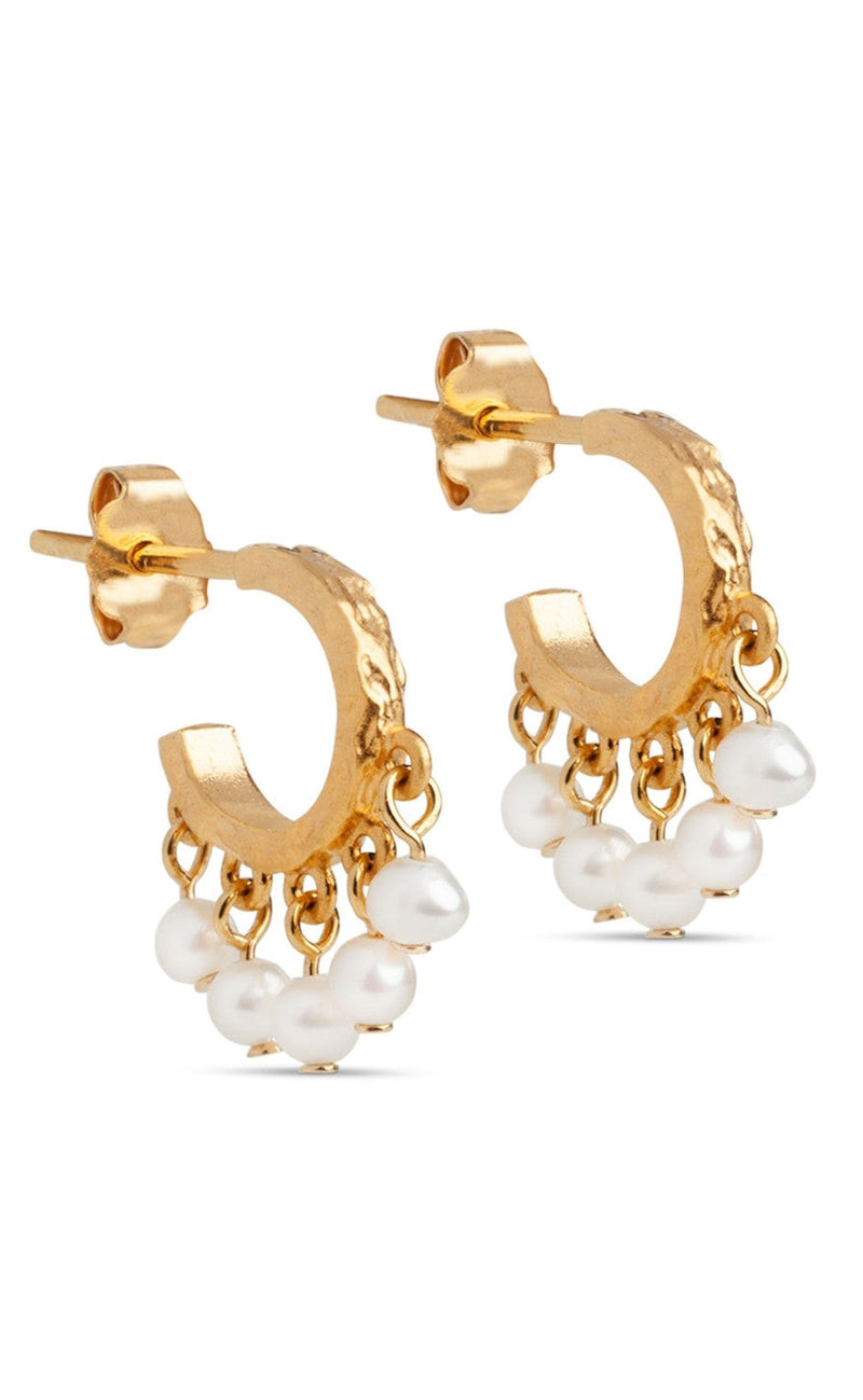 ENAMEL Copenhagen Øreringer - Astrid - Pearl
