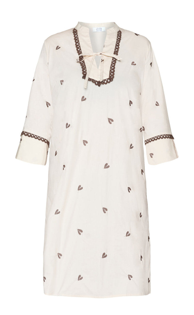 Love & Divine Kjole - Love1011-1 - Cream/Nut