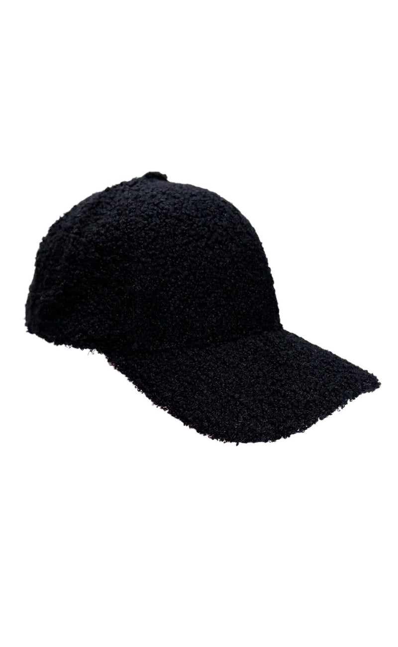 Black Colour Cap - Milan - Black