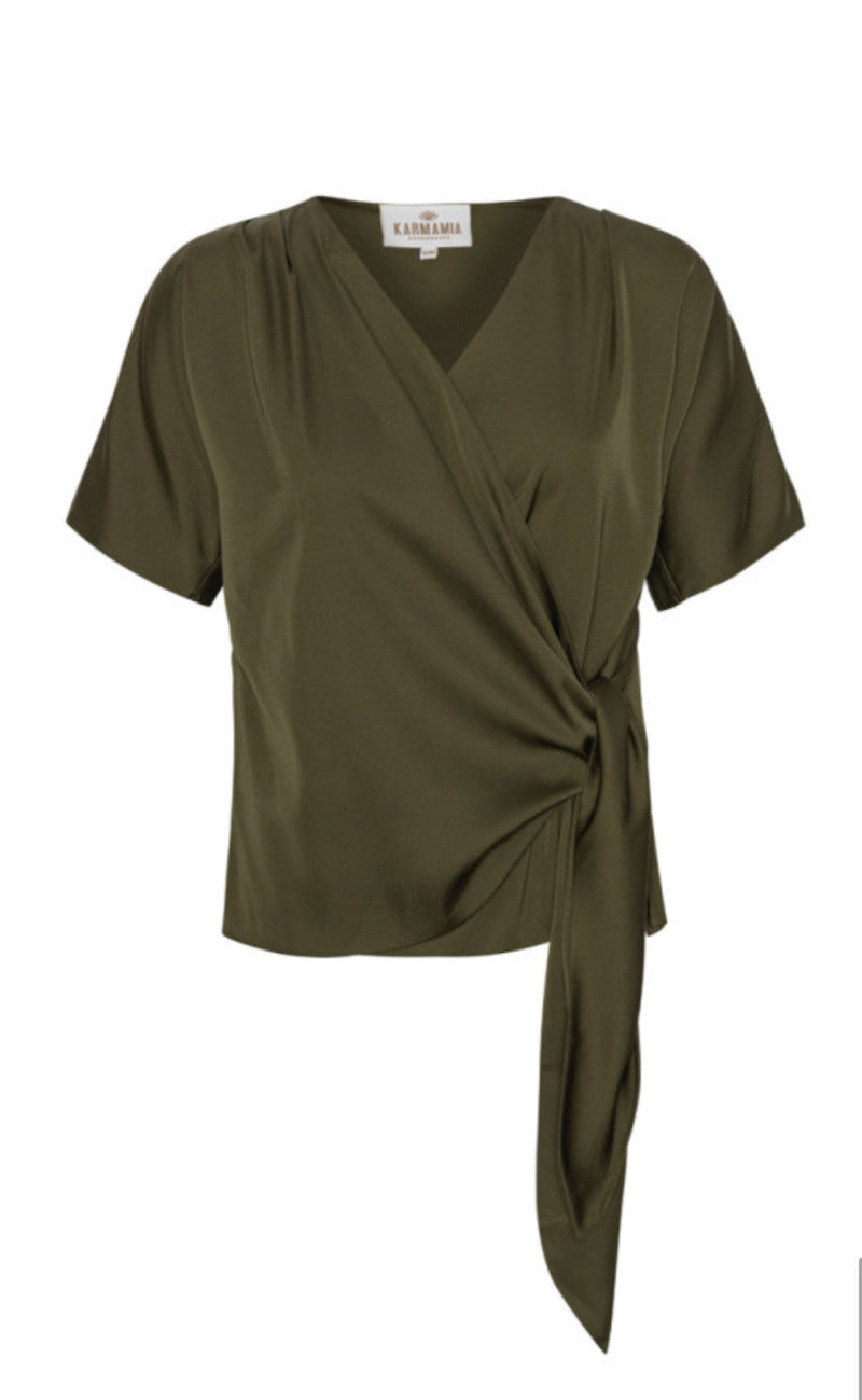 Karmamia Copenhagen Bluse - Dagmar - Army