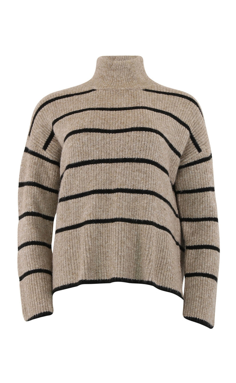 Continue Genser - Carolina - Sand W. Black Stripe