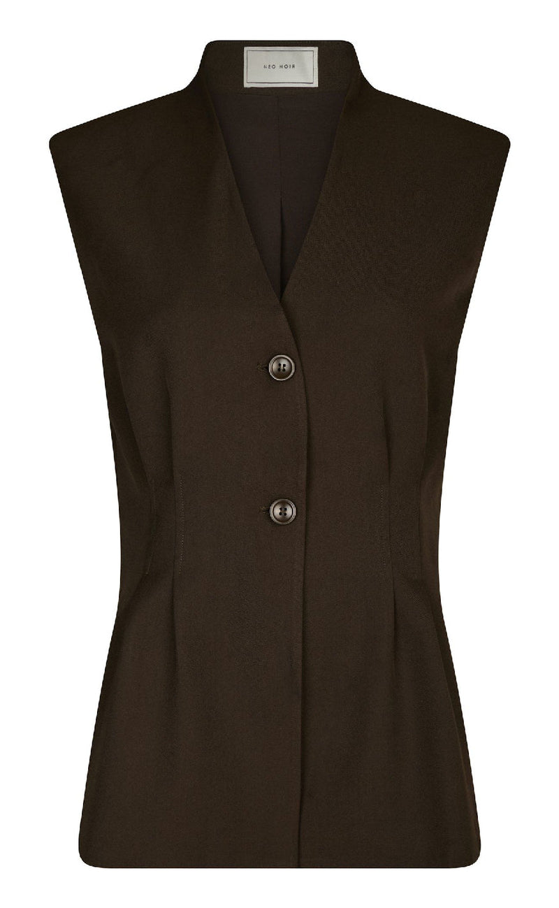 Neo Noir Vest - Finna Structure - Dark Brown