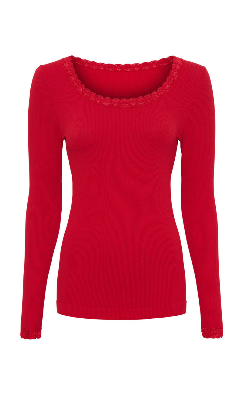 Tim & Simonsen Bluse - Frida Rib - Rosso