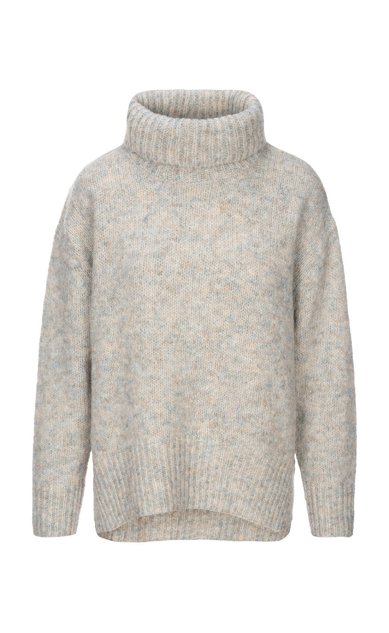 Luxzuz Genser - Kathy - Light Grey Melange
