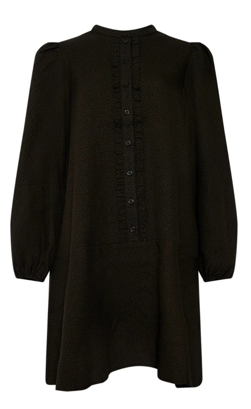 Noella Kjole - Pastis Ruffle - Black