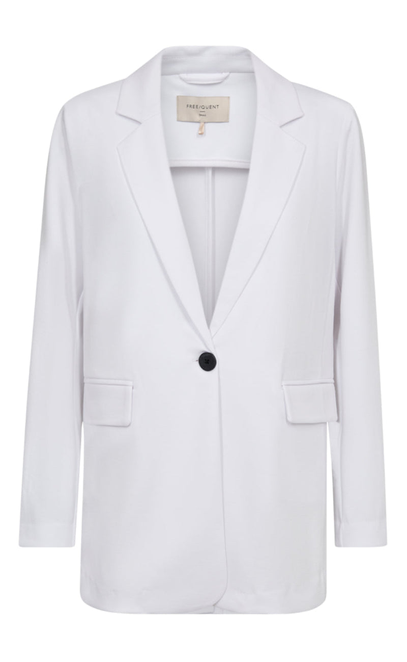 Freequent Jakke / Blazer - Nanni Structure - Brilliant White