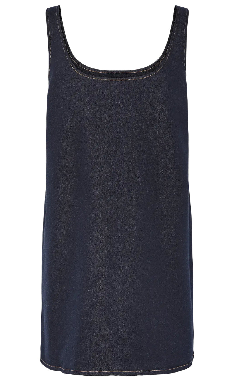 Pieces Kjole - Franna - Dark Blue Denim