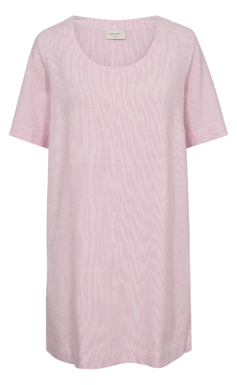 Freequent Kjole - Lava 206288 - Off-white w. Fuchsia Pink