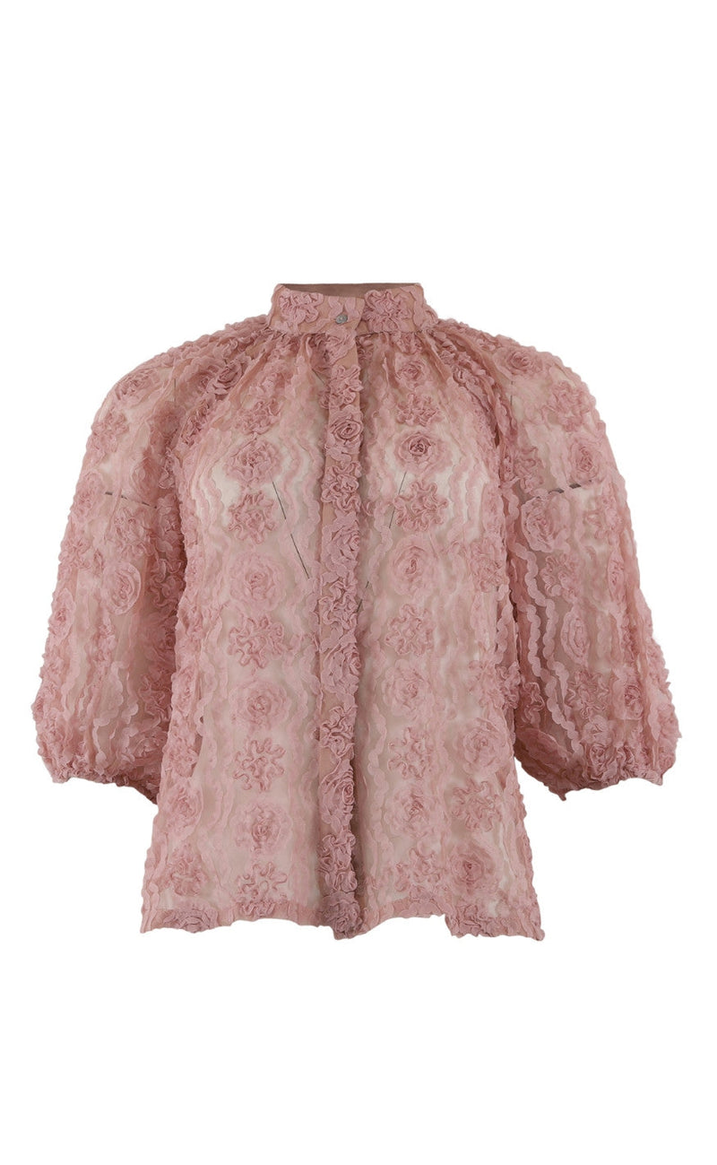 Continue Bluse - Sia Lace - Rose