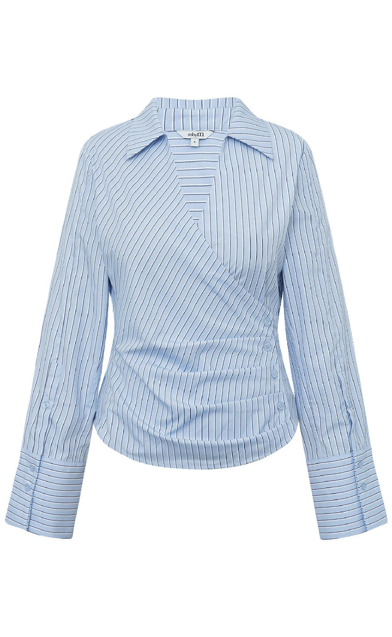 MbyM Skjorte - Gerri-M - Blue Navy Stripe