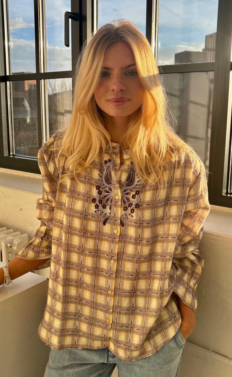 Continue Bluse - Hallie - Check
