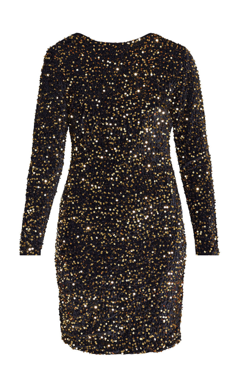 Sisters Point Kjole - Gigi-DR - Black/Gold