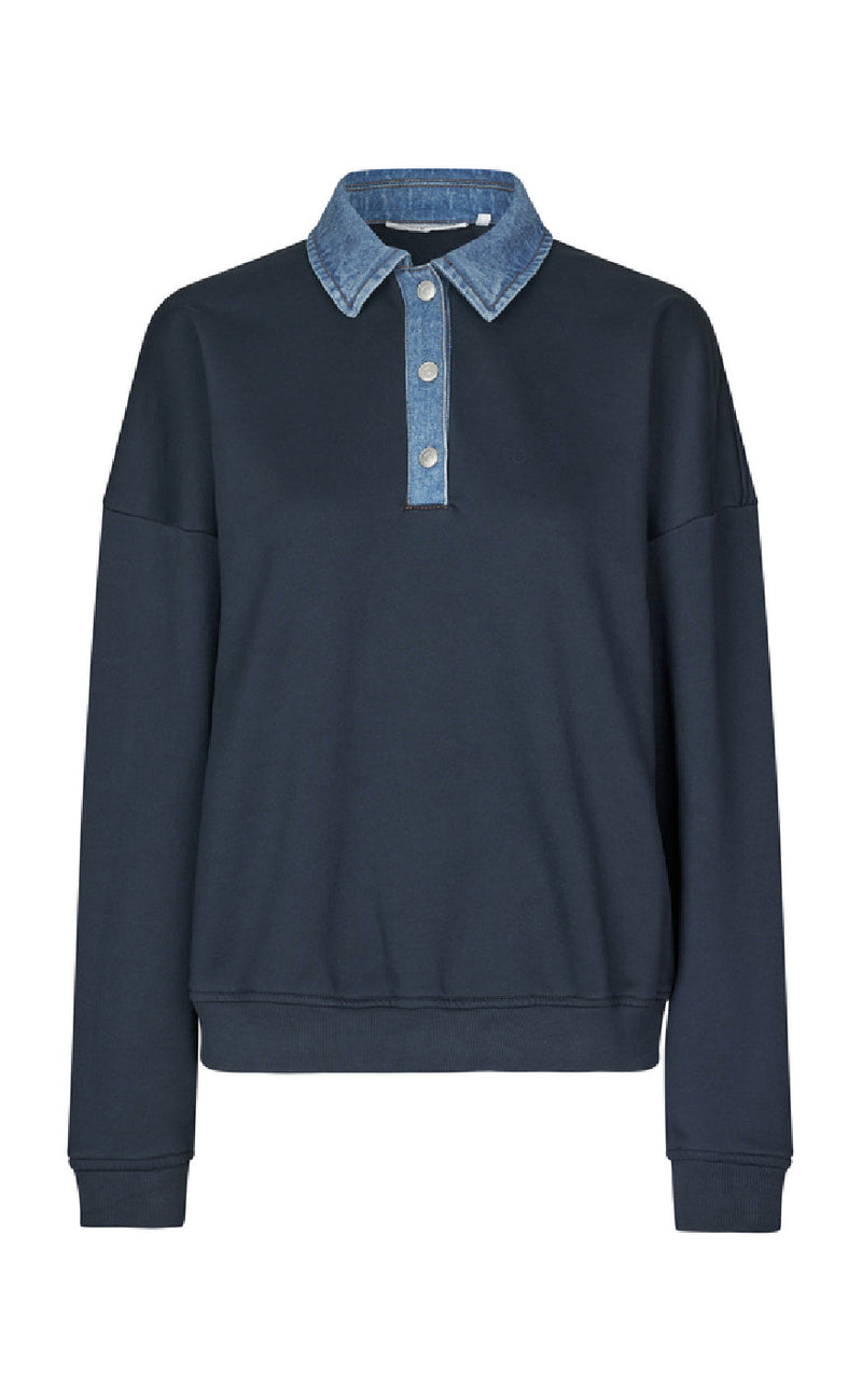 Global Funk Bluse - Dandi-G - Blue Ink