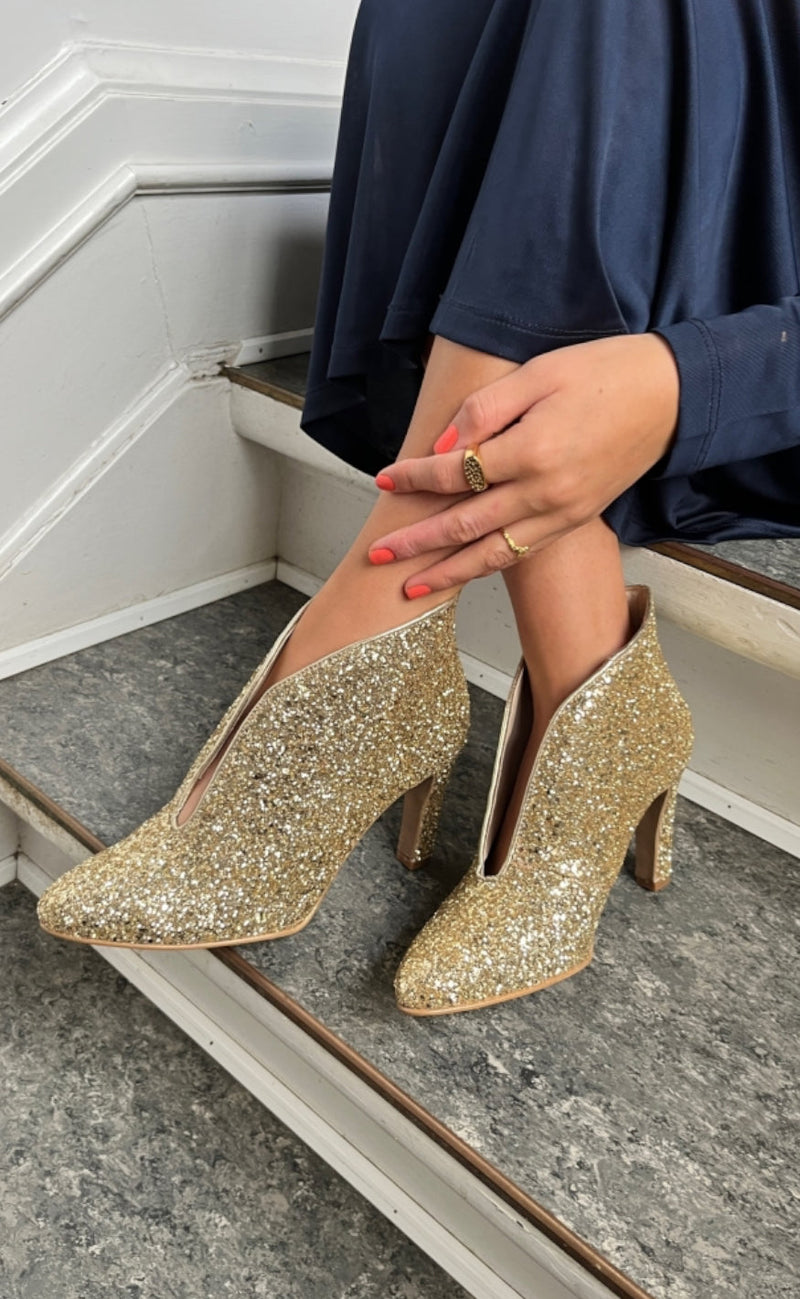 Copenhagen Shoes Støvler - Sus - Gold Glitter