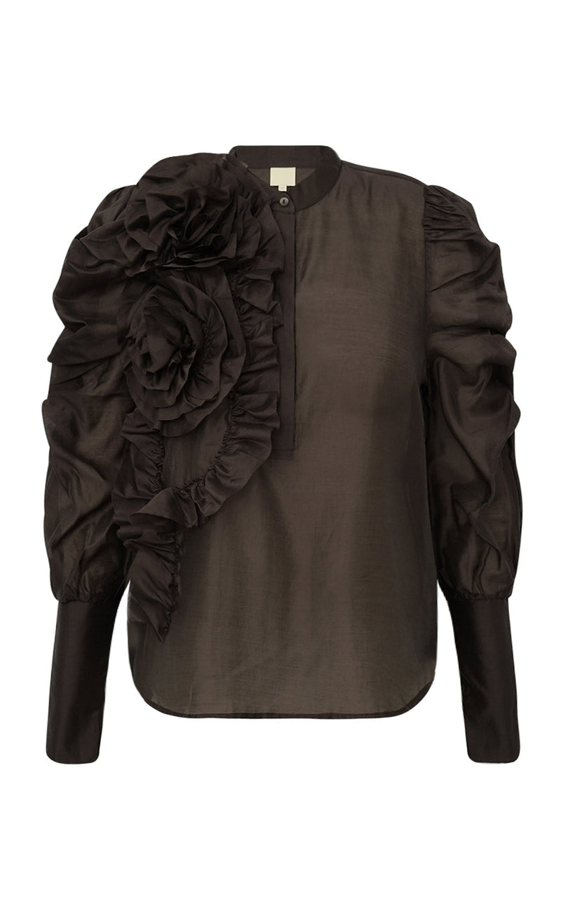 Gossia Bluse - Devine - Coffee