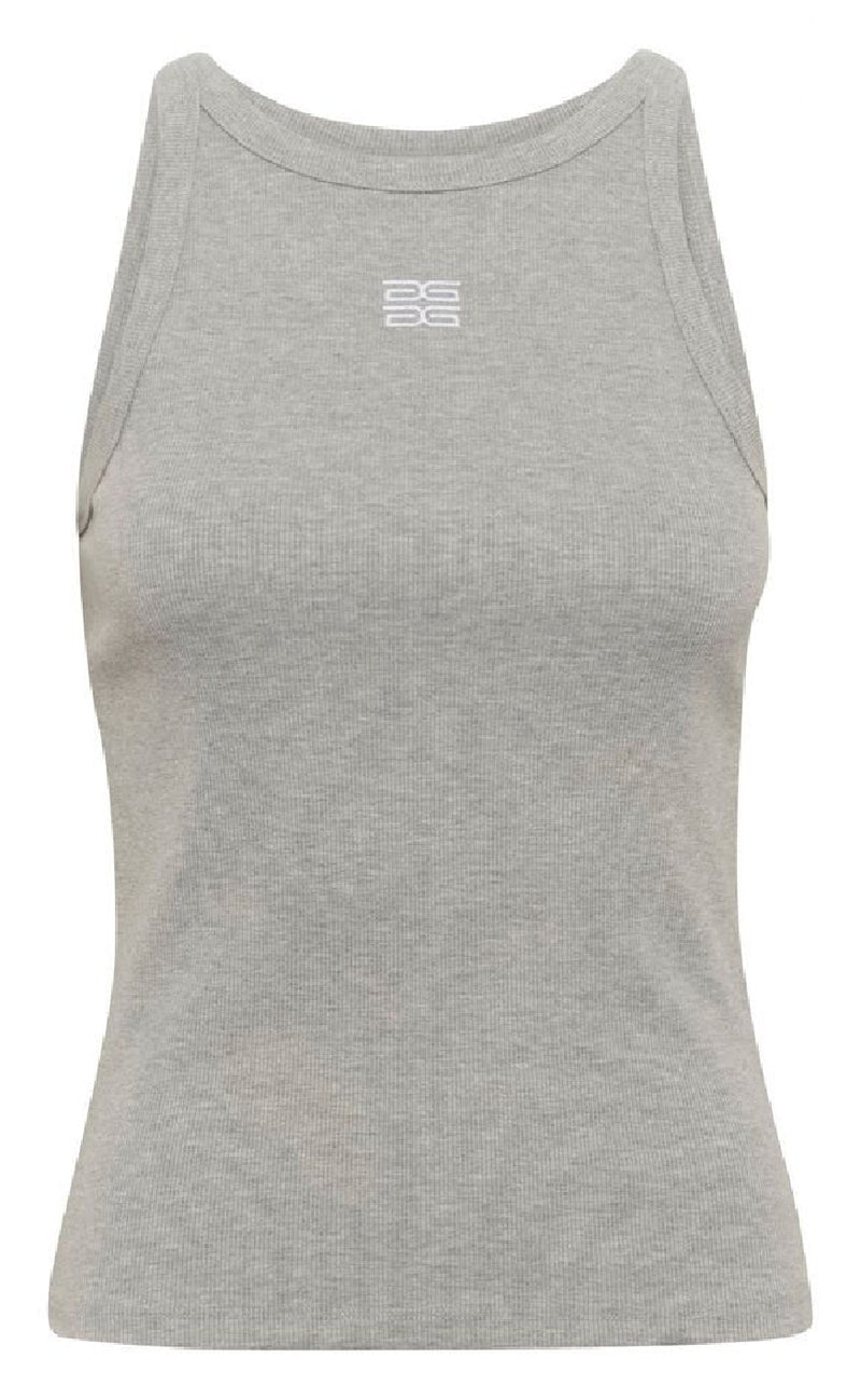 Gestuz Topp - Drew Mel Logo - Grey Melange
