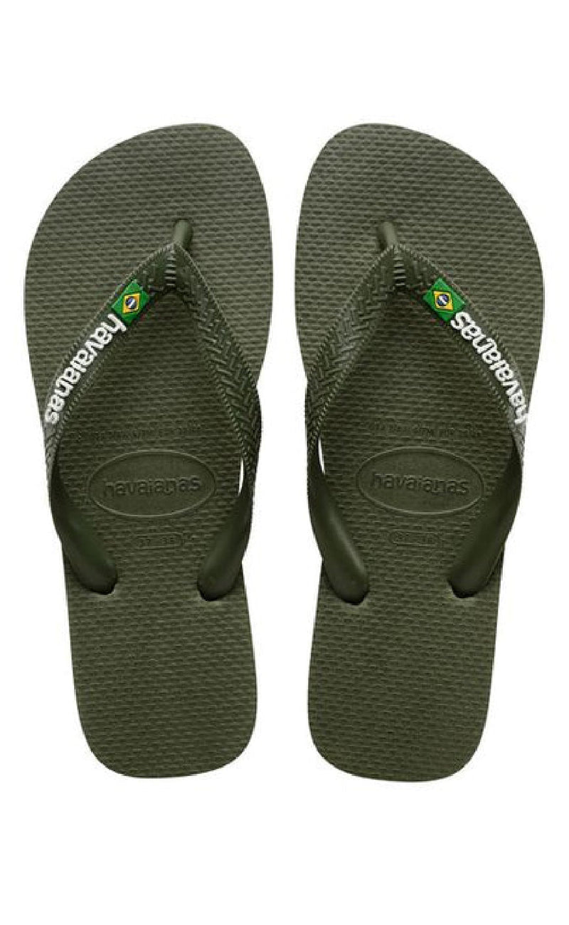 Havaianas Klipklappere - Brasil Logo - Green