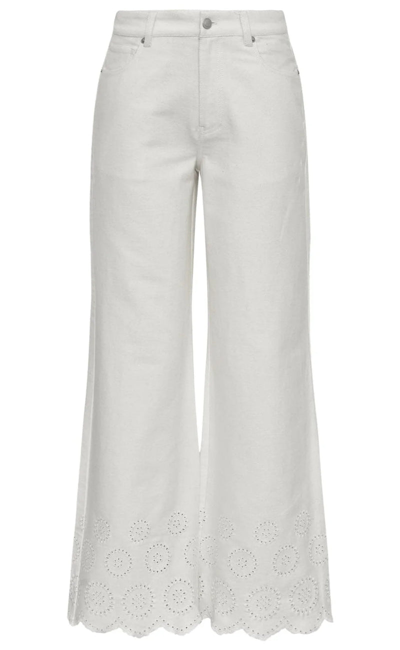 Global Funk Bukser - Amarillo Scallop-G - White