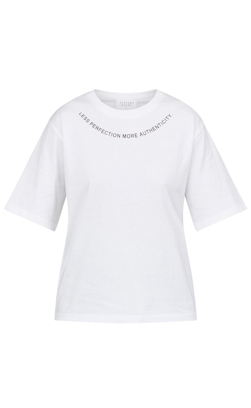 Sisters Point T-shirt - Heda Loose - White/Black