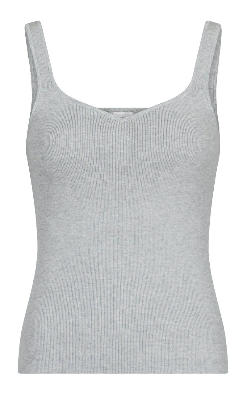 Neo Noir Topp - Hanora - Light Grey Melange