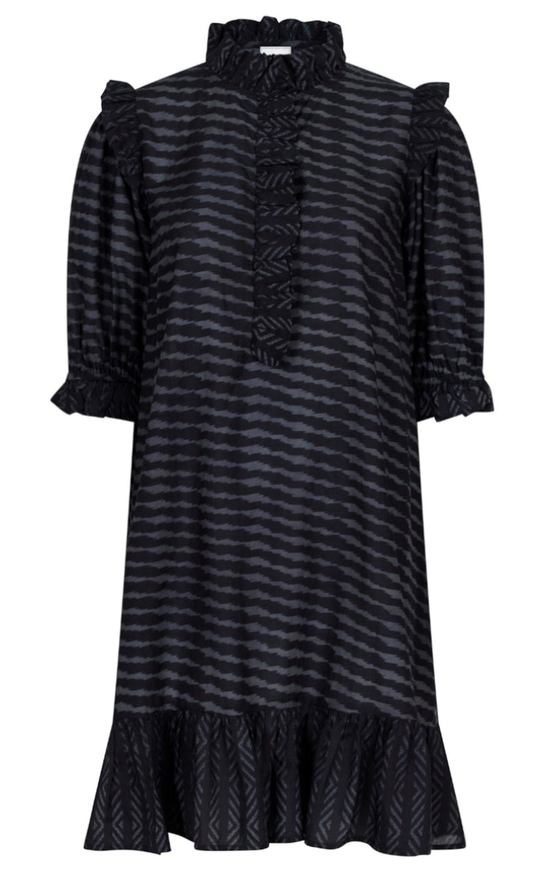 Neo Noir Kjole - Hani Graphic - Black