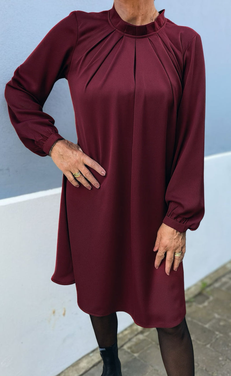 Say INA Copenhagen Kjole - Hazel - Burgundy