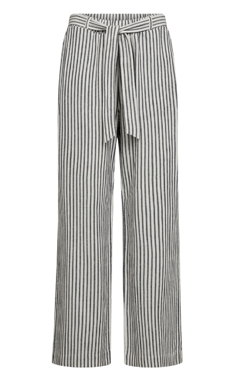 Freequent Bukser - Lavisco - Star Off-white w. Navy Blazer