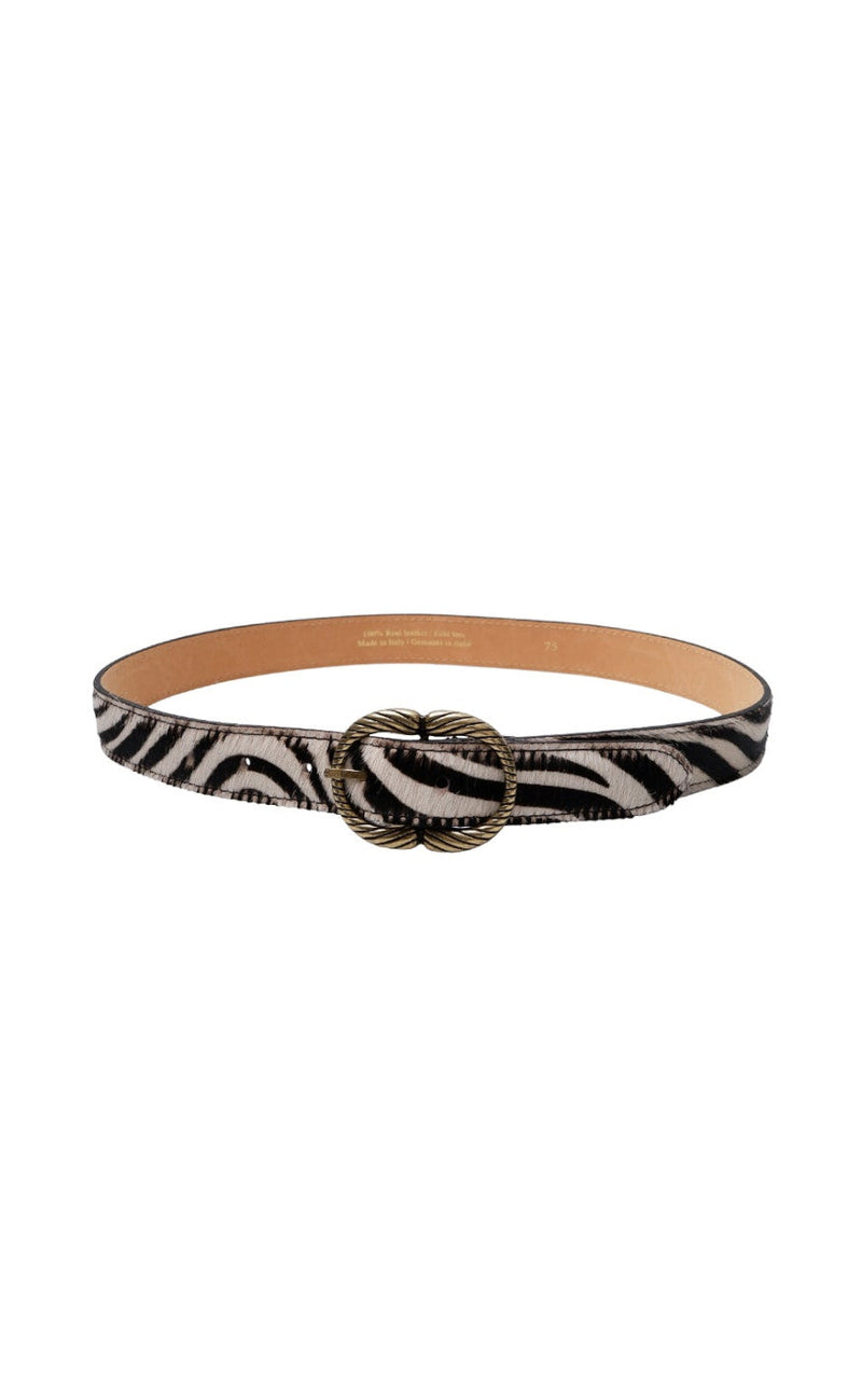 Black Color Belte - Jenny - Zebra