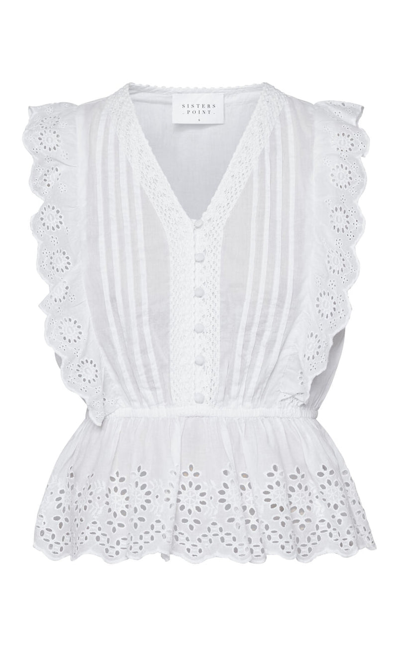 Sisters Point Topp - Ulta SS - White