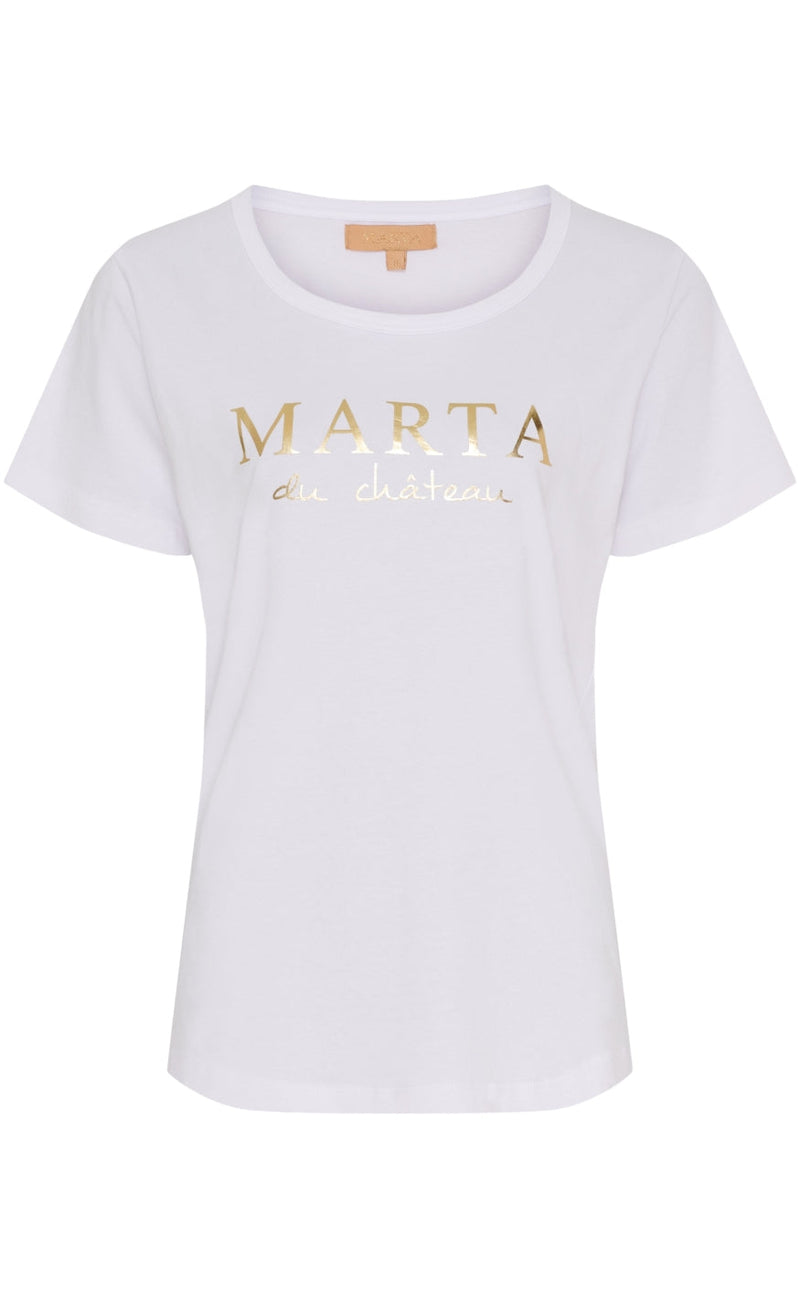 Marta Du Chateau T-shirt - Jeanette - Optisk White