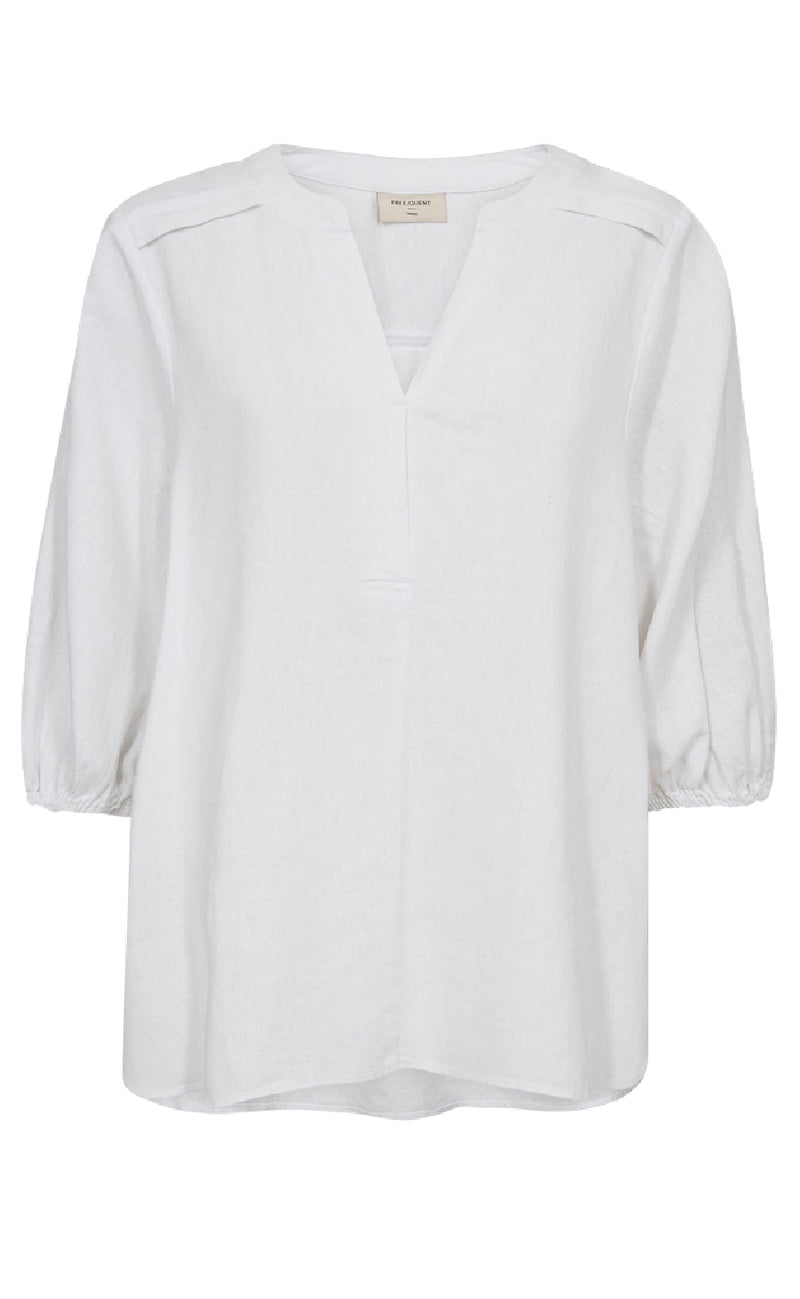Freequent Bluse - Lava 204290 - Brilliant White