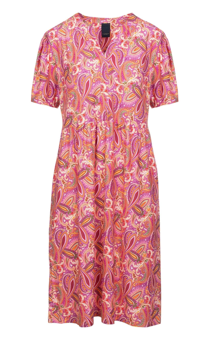 One Two Luxzuz Kjole - Larizo - Vintage Fuxia