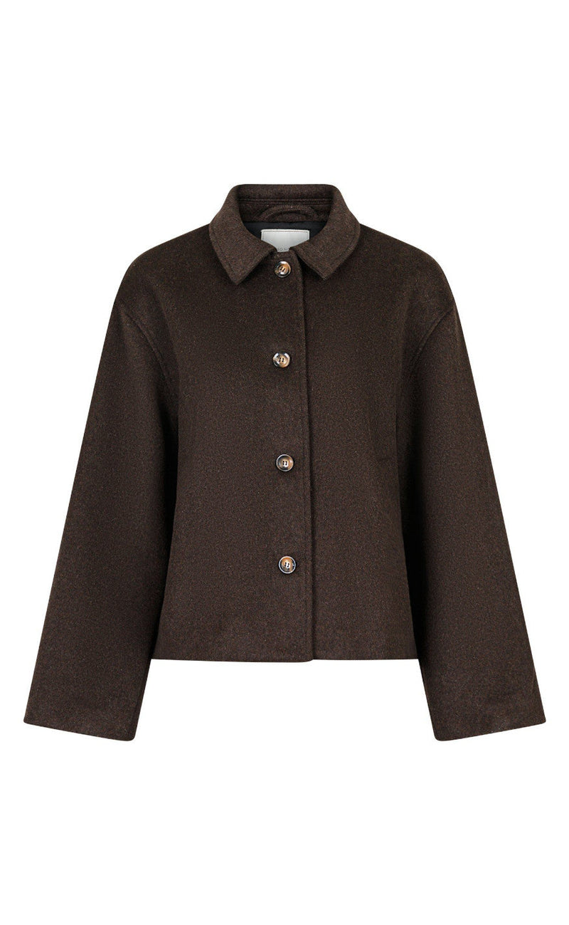 Neo Noir Jakke - Hamra - Dark Brown