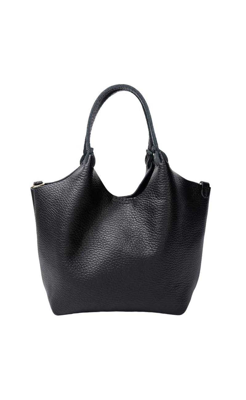 Black Colour Veske - Isolde Leather - Black