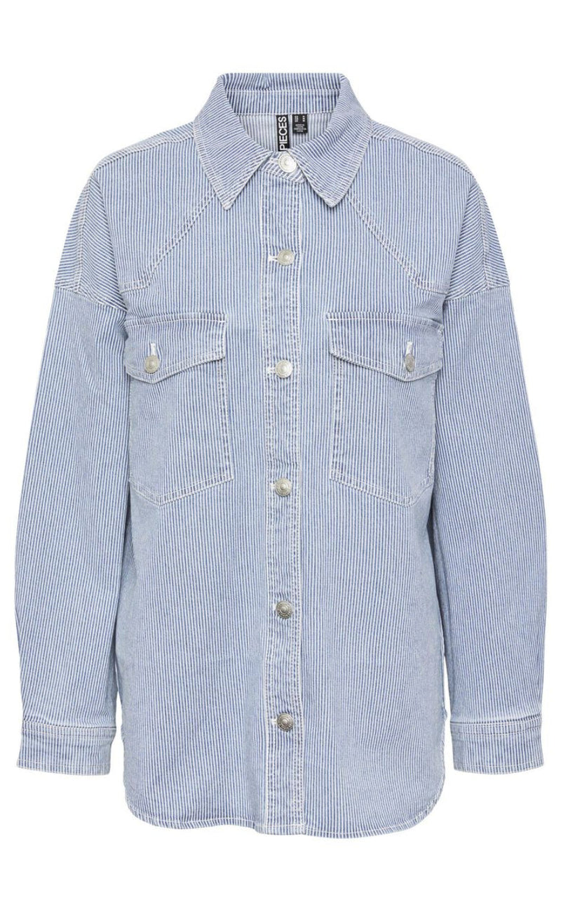 PIECES Jakke - Billo - Light Blue Denim