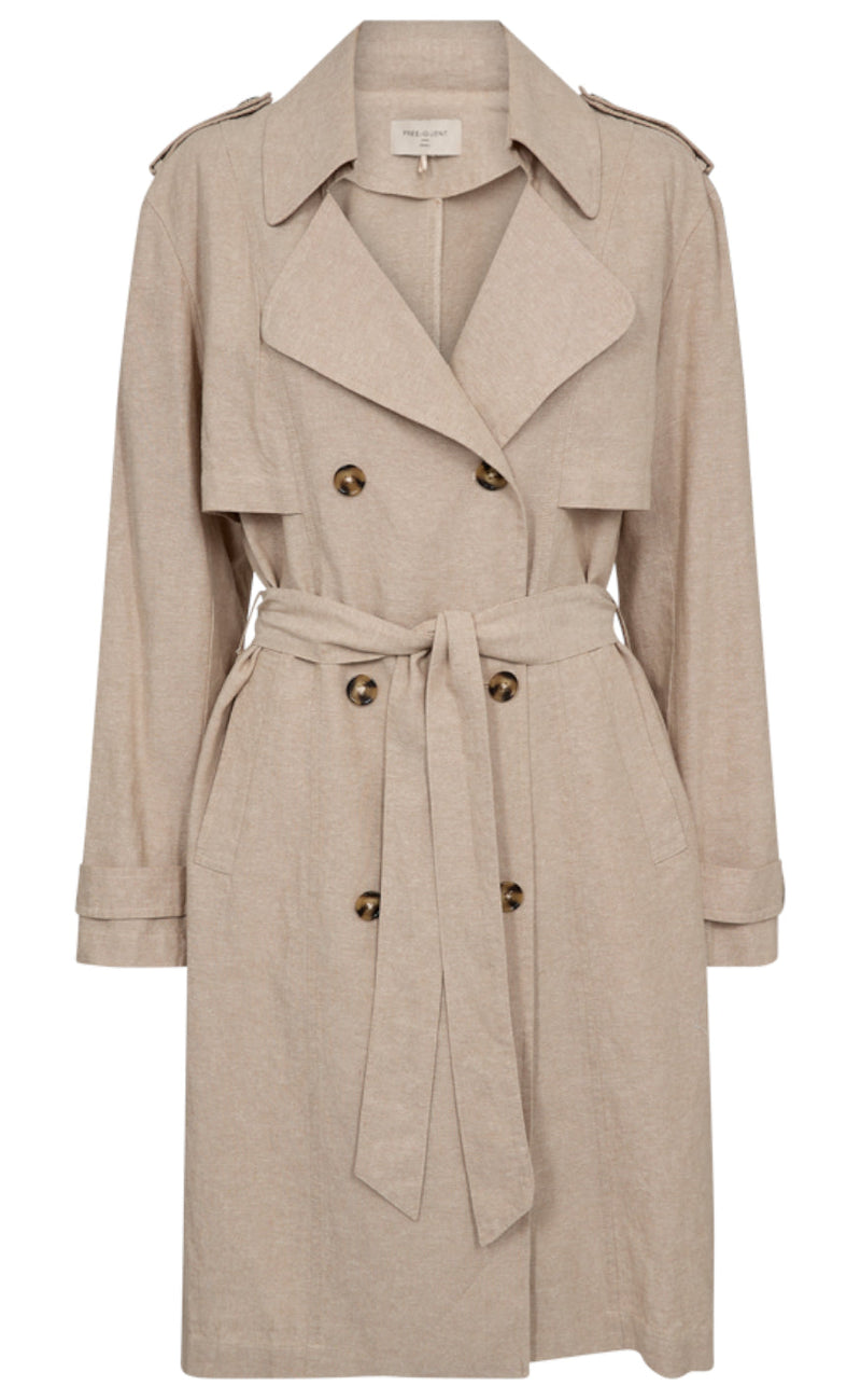 Freequent Jakke / Blazer - Lava - Sand Melange