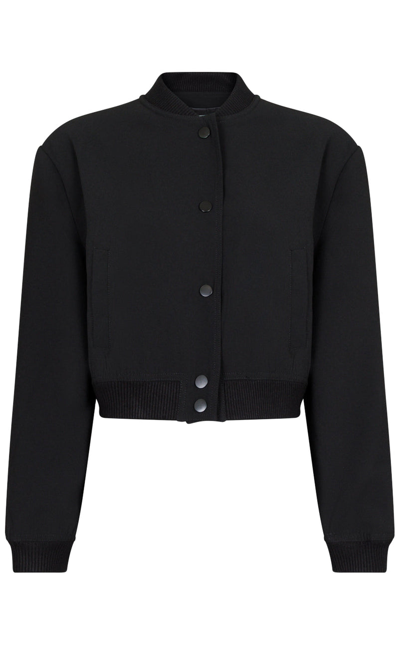 Neo Noir Jakke - Vaccaro Solid Bomber - Black