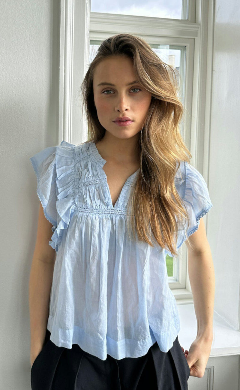 Neo Noir Topp - Jayla - Light Blue