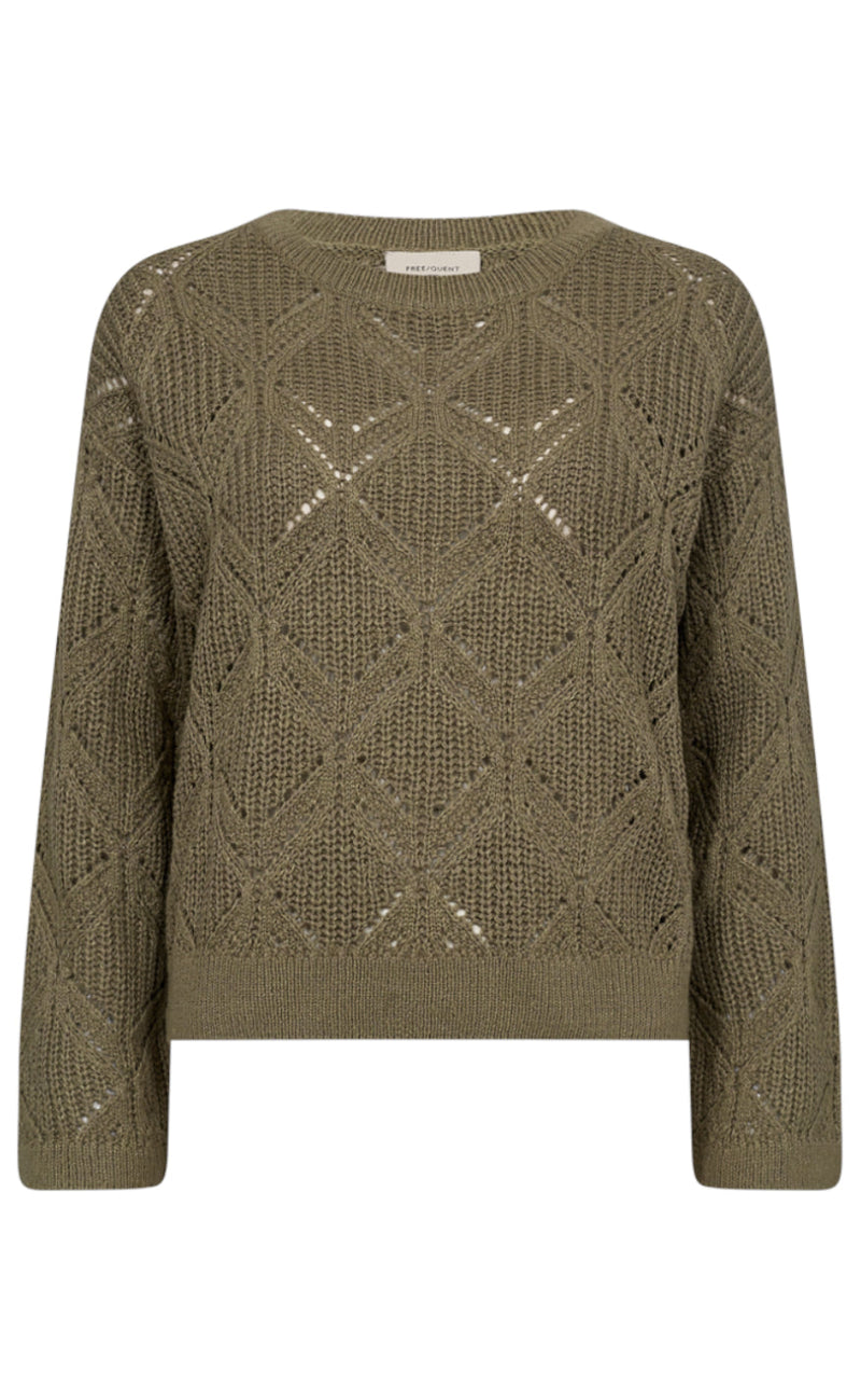 Freequent Pullover - Jazz - Deep Lichen Green Mel