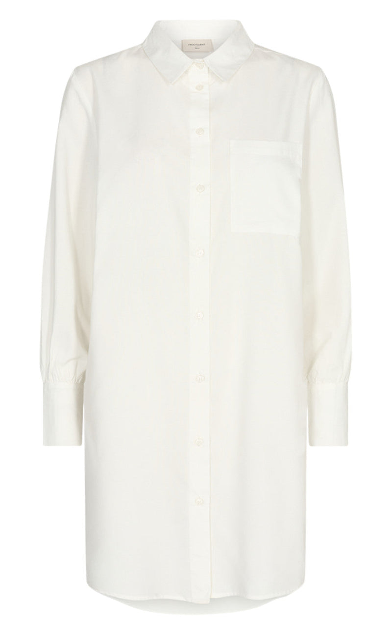 Freequent Skjorte - Flynn Long - Off White