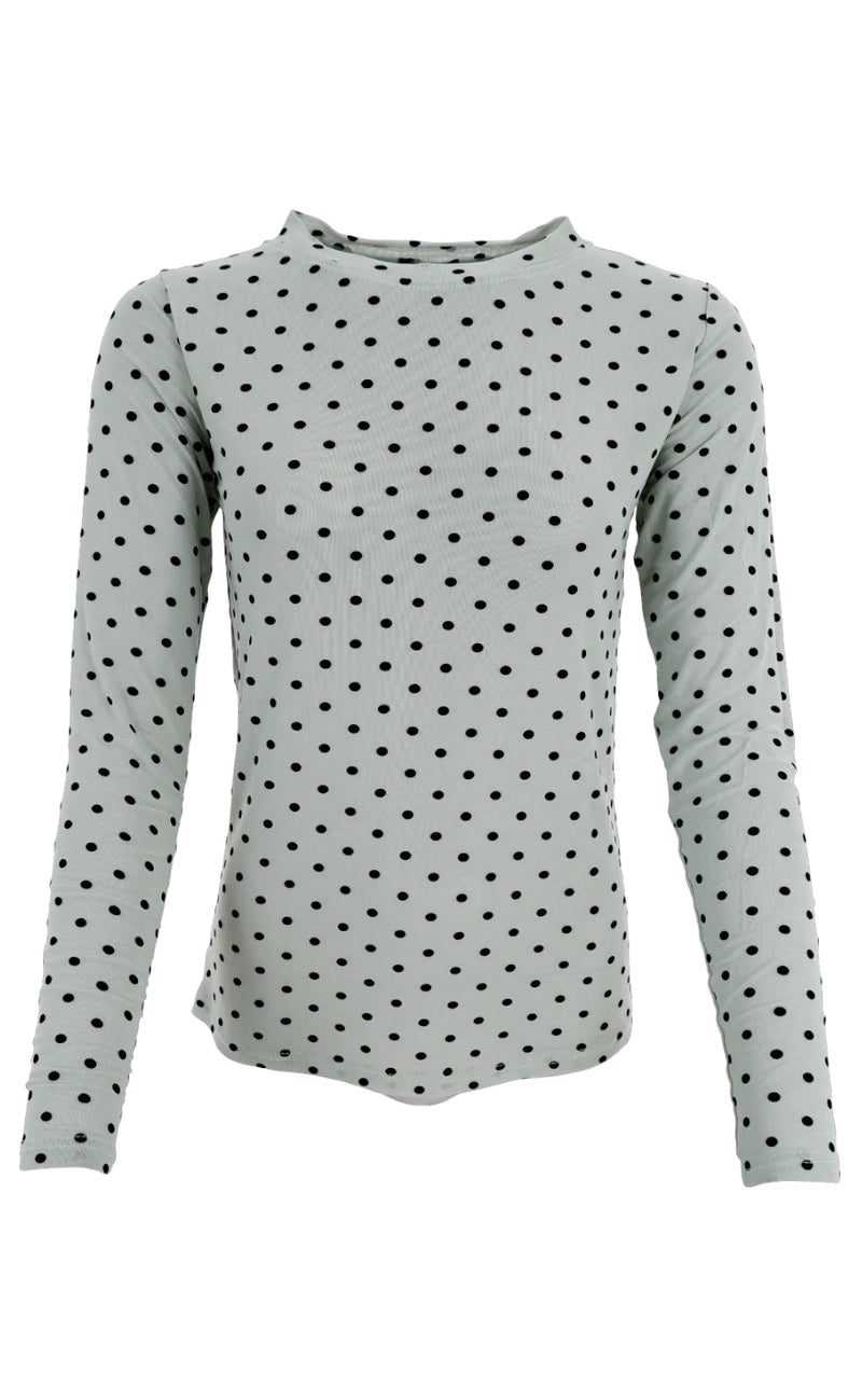 Black Colour Bluse - Jennie - Pastel Green