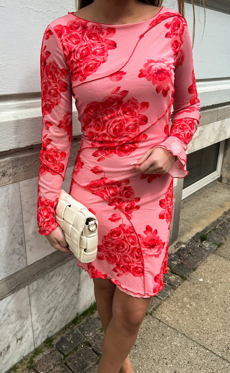 Noella Kjole - Joanna - Rose Print