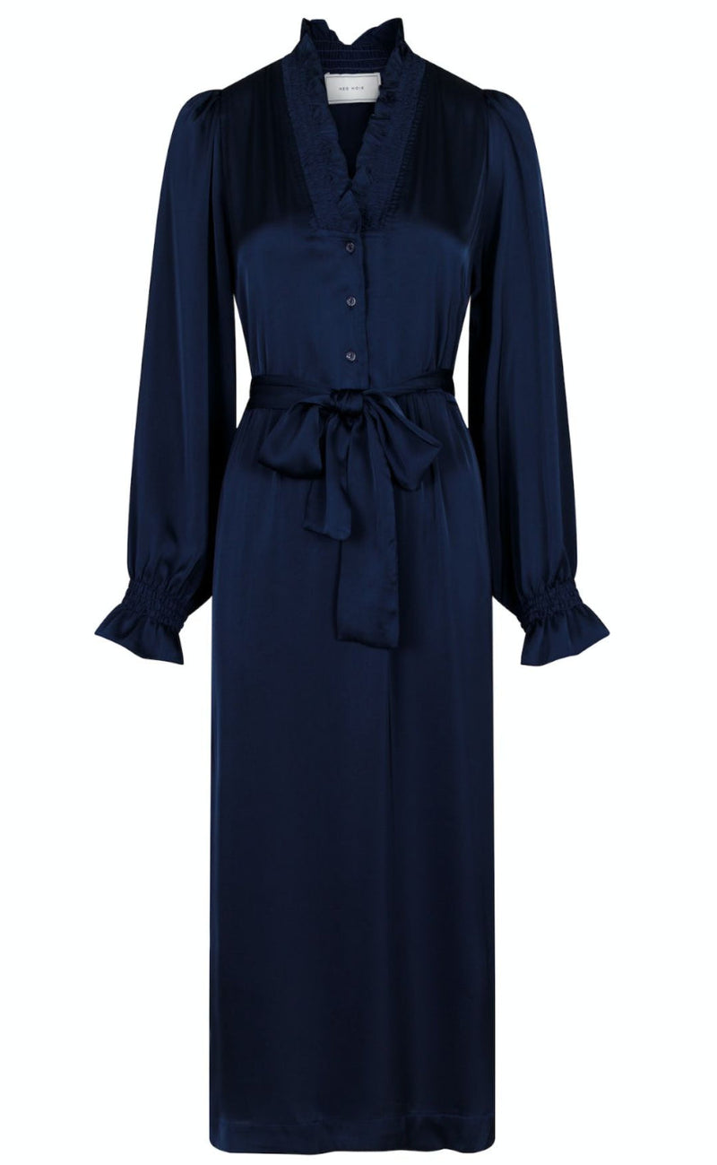 Neo Noir Kjole - Borelli - Navy