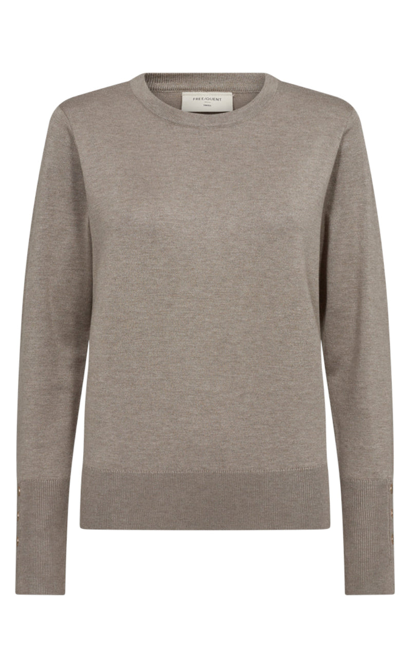 Freequent Pullover - Katie - Desert Taupe Melange