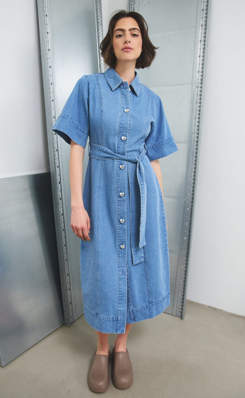 Noella Kjole - Keisley - Light Blue Wash